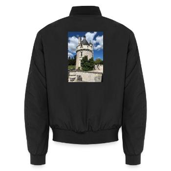 Der Turm der Marks - Unisex Bomberjacke - Schwarz - Hinten - AI Model Male 185 light (185cm)