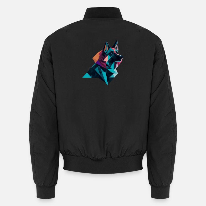 Schäferhund - Unisex Bomberjacke - Schwarz