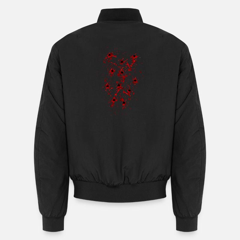 Einschusslöcher - Unisex Bomberjacke - Schwarz