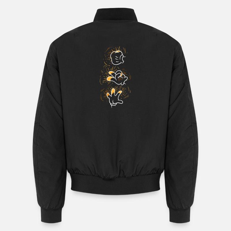 Techno - Unisex Bomberjacke - Schwarz