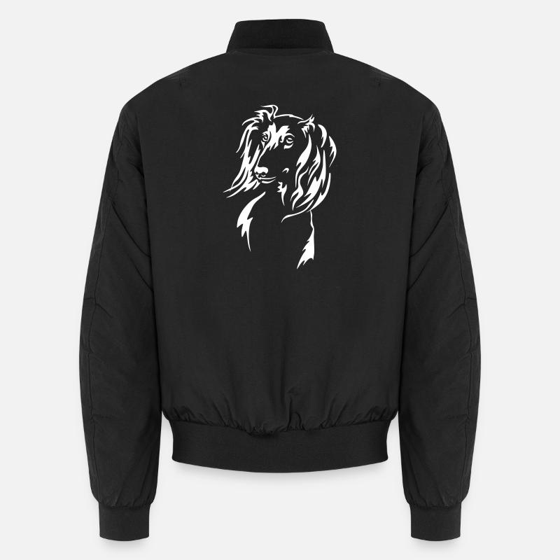 Saluki Head "Black Edition" - Unisex Bomber Jacket - black