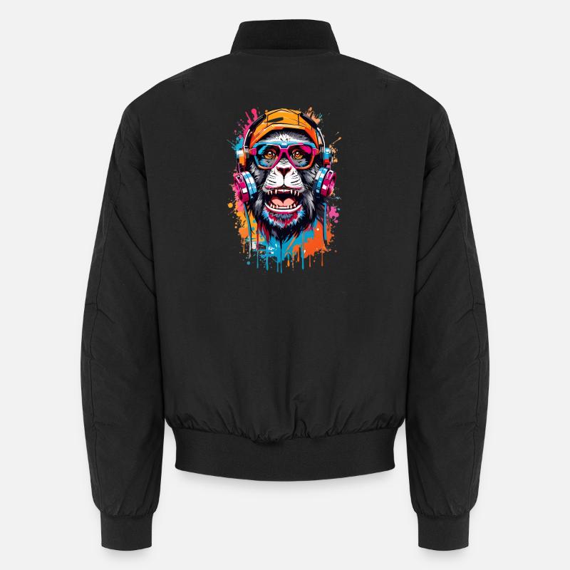 Singe cool - Bomber unisexe - noir