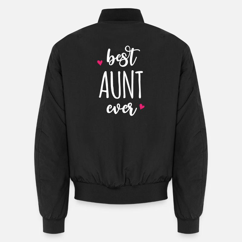 Best Aunt Ever - Unisex Bomber Jacket - black