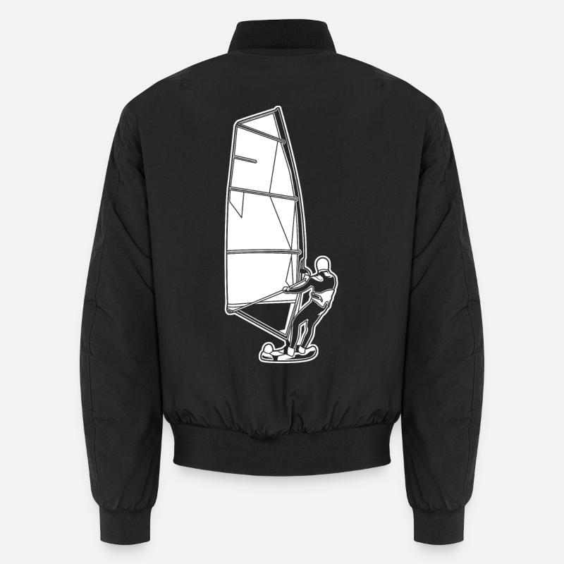 Windsurfers - Unisex Bomber Jacket - black