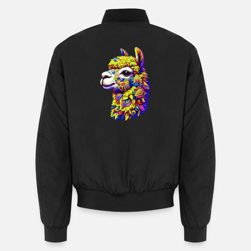 Alpaca - Unisex Bomber Jacket - black