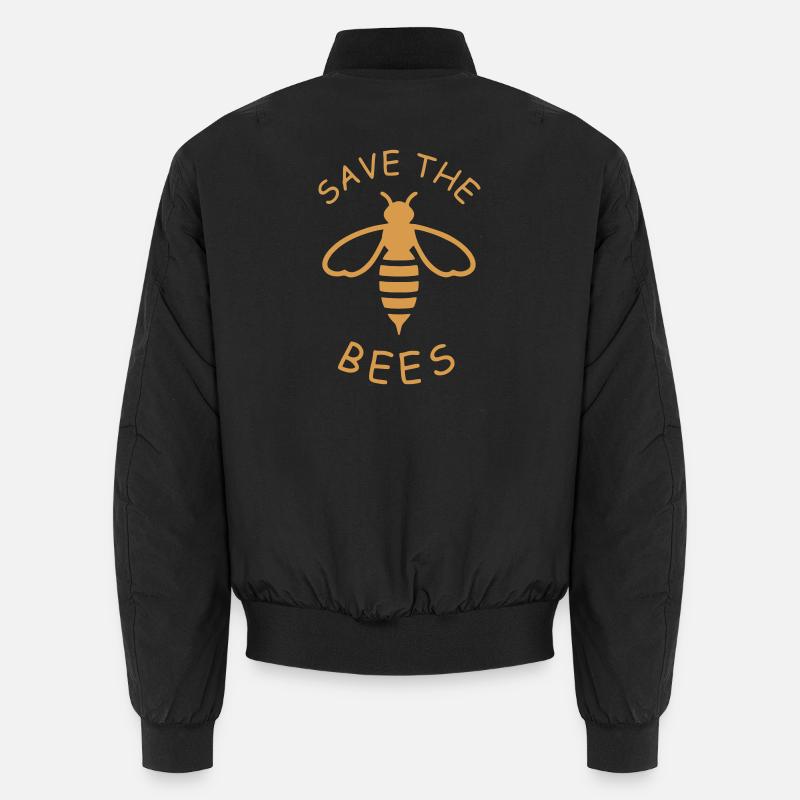 Rettet die Bienen Ökodesign Unisex Bomberjacke