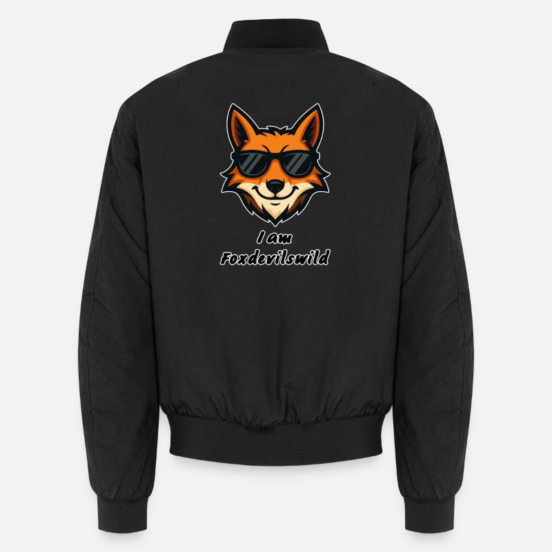 Foxdevilswild - I am Foxdevilswild - be cool Unisex Bomberjacke