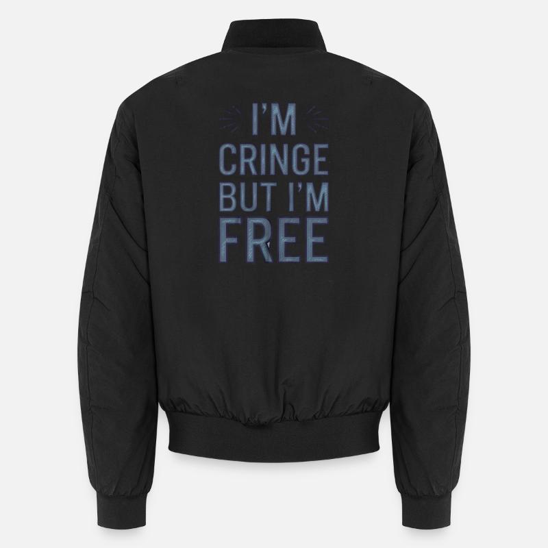 Humorous Saying, Bering Free  Unisex Bomber Jacket