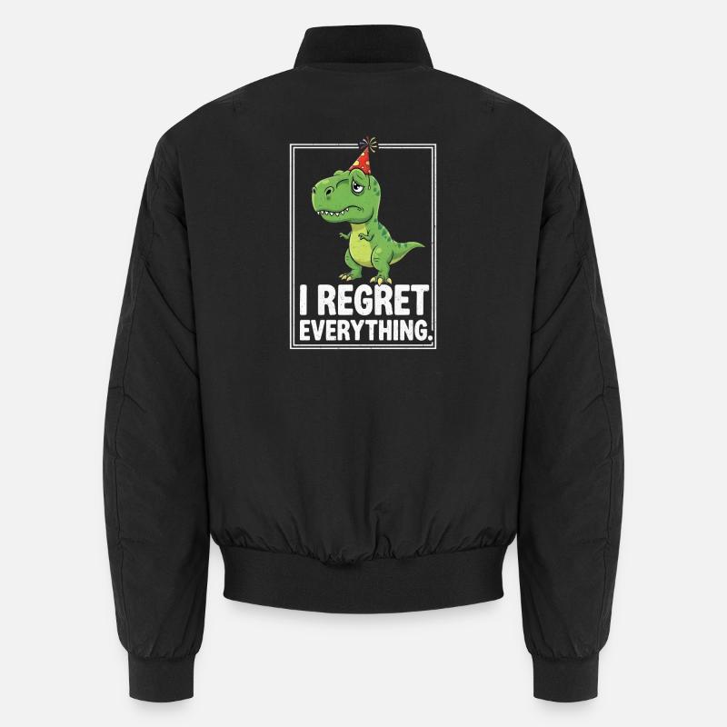 Dino Partyhut I Regret Everything Unisex Bomberjacke
