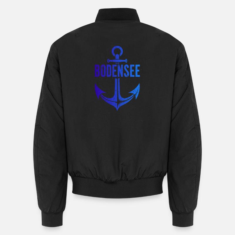 Anker Bodensee Urlaub Schiff Unisex Bomberjacke