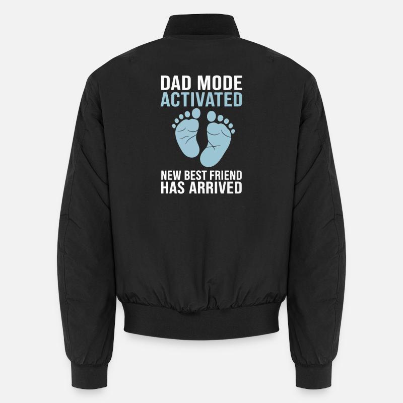 Dad Mode Activates Baby Arrival Unisex Bomber Jacket
