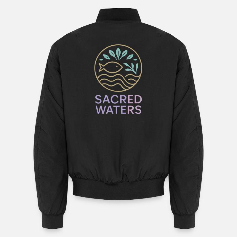 Eaux sacrées (Heilige Wasser) - Bomber unisexe - noir