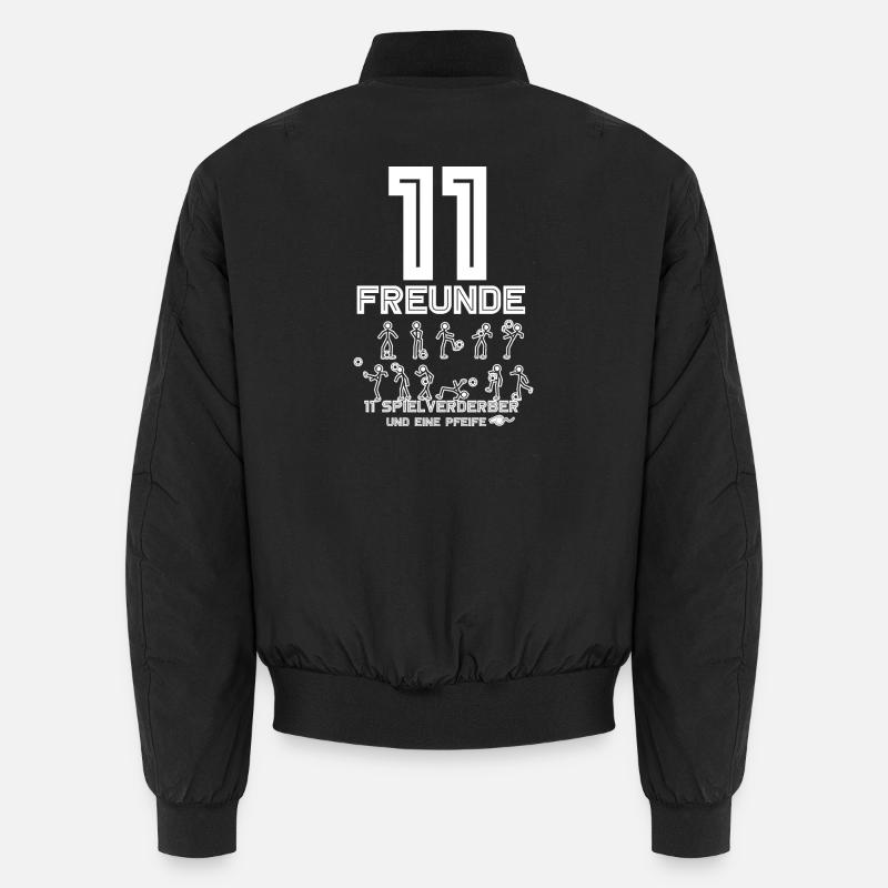 Fußball - Unisex Bomberjacke - Schwarz