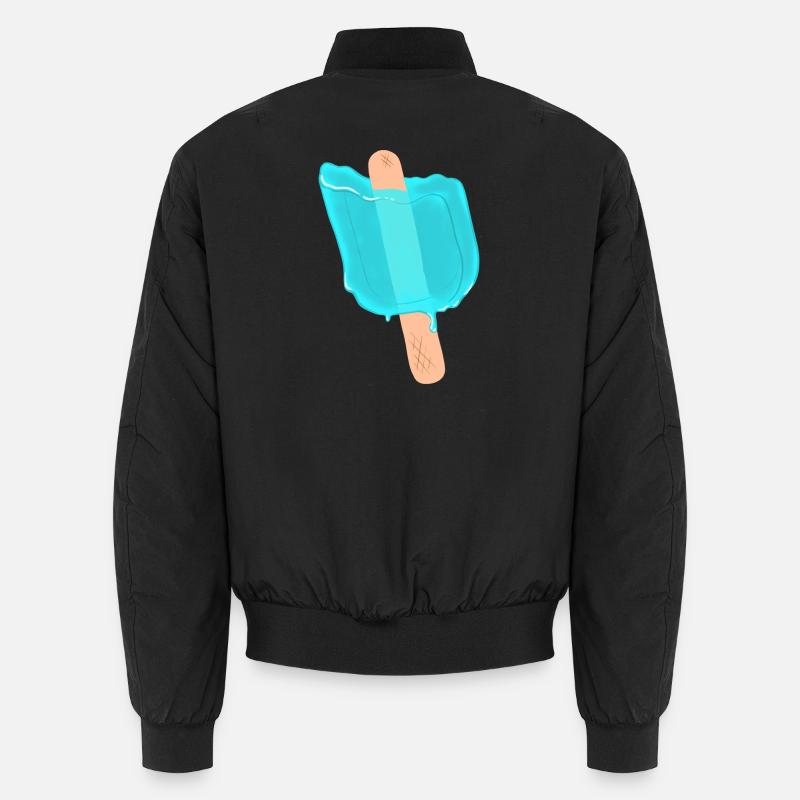 Blaues Eis am Stiel Unisex Bomberjacke