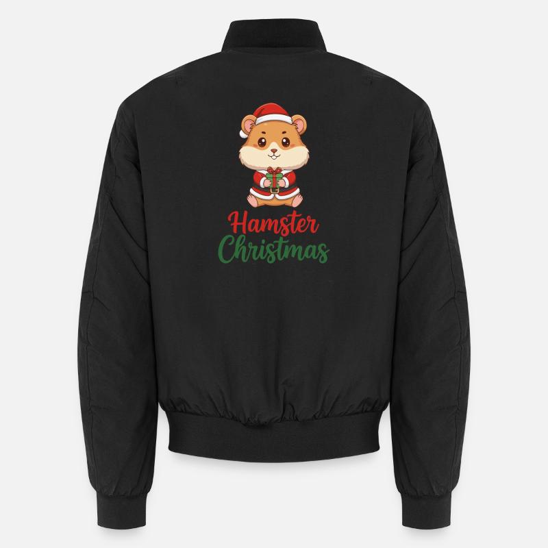 Hamster Christmas Cheer Bomber unisexe