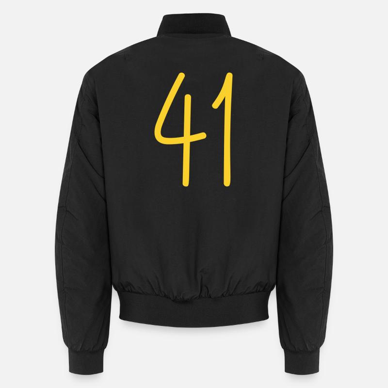 41 - Unisex Bomber Jacket - black