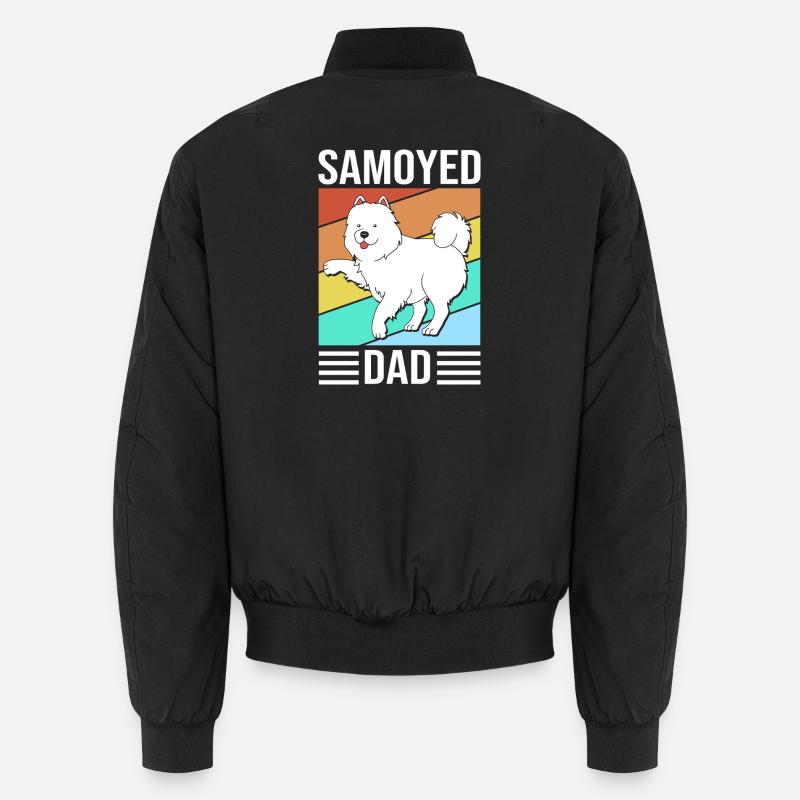 Samoyed - Unisex Bomber Jacket - black