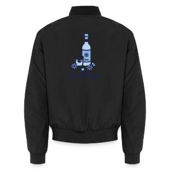 Griechischer Ouzo-Drink Griechenland Sommerferien - Unisex Bomberjacke - Schwarz - Hinten - AI Model Male 185 light (185cm)