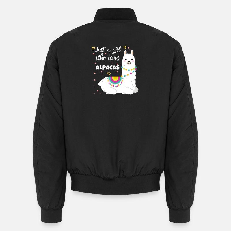 Alpaka Liebe Unisex Bomberjacke