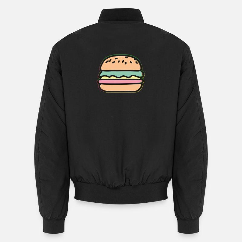 Burger Illustration Bomber unisexe