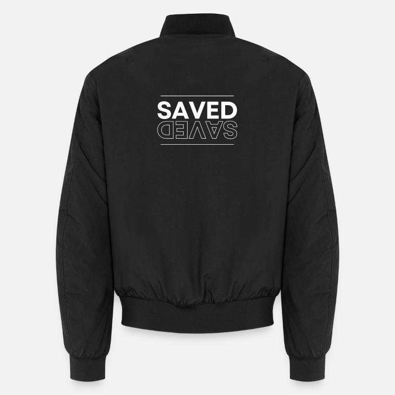 Saved. - Unisex Bomber Jacket - black