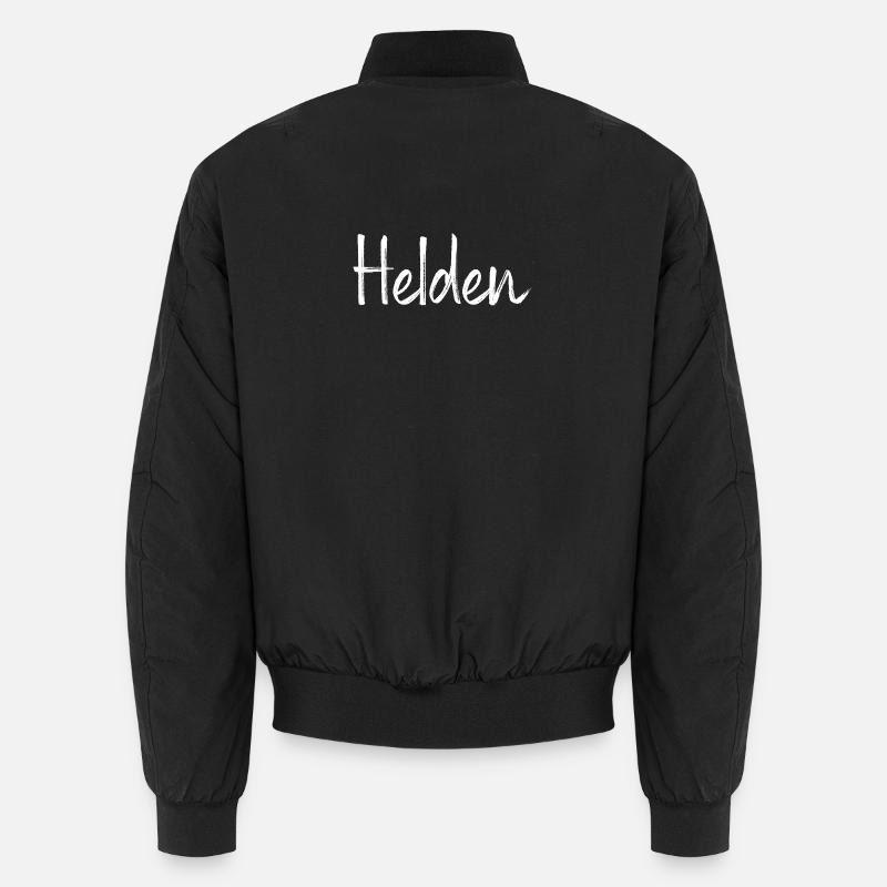 Helden Held Heldin Sieger Gewinner - Unisex Bomberjacke - Schwarz