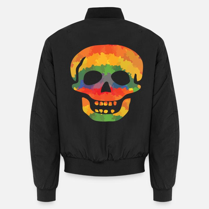 Crâne de couleur Bomber unisexe