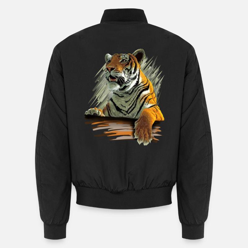 Tiger - Bomber unisexe - noir