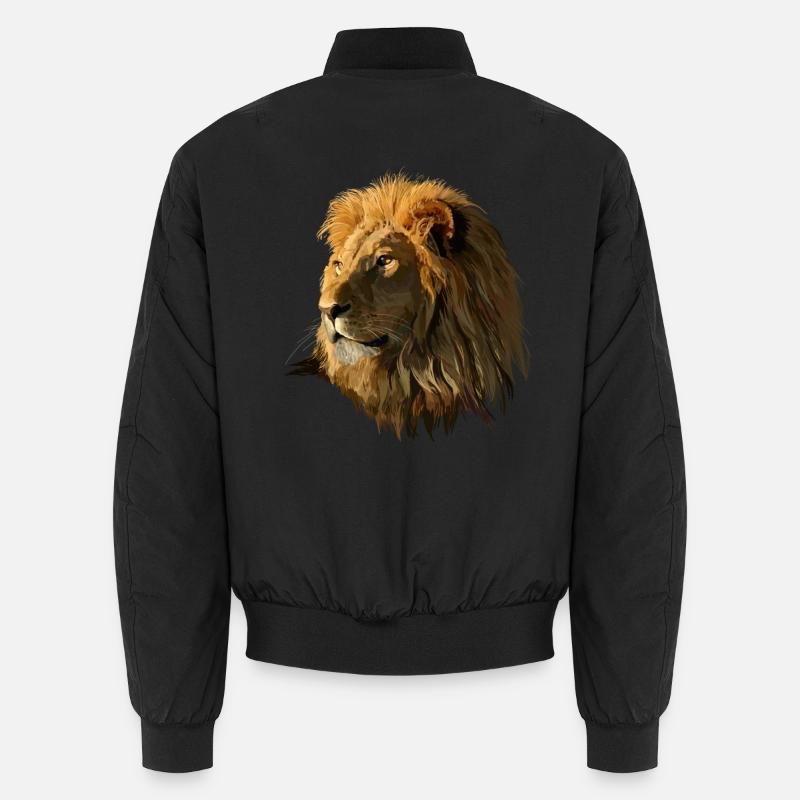 Lion - Bomber unisexe - noir