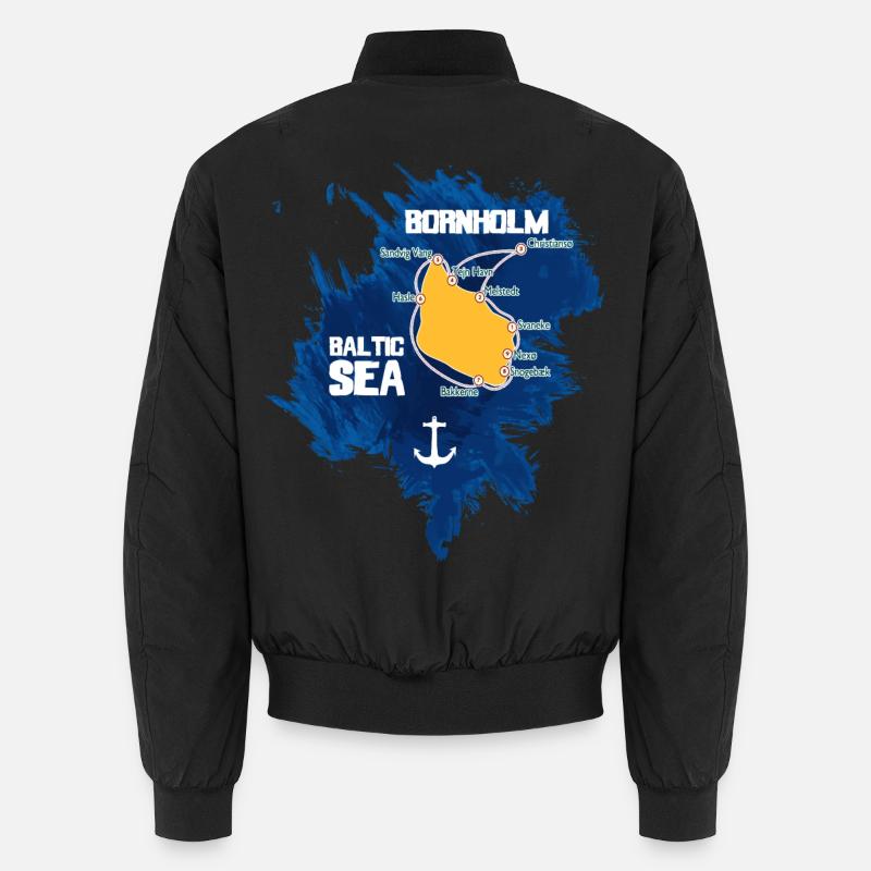 Bornholm Baltic Sea Unisex Bomber Jacket