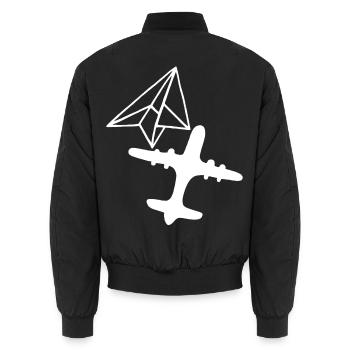 Rêve de grandeur (blanc) - Bomber unisexe - noir - Dos - AI Model Male 185 light (185cm)