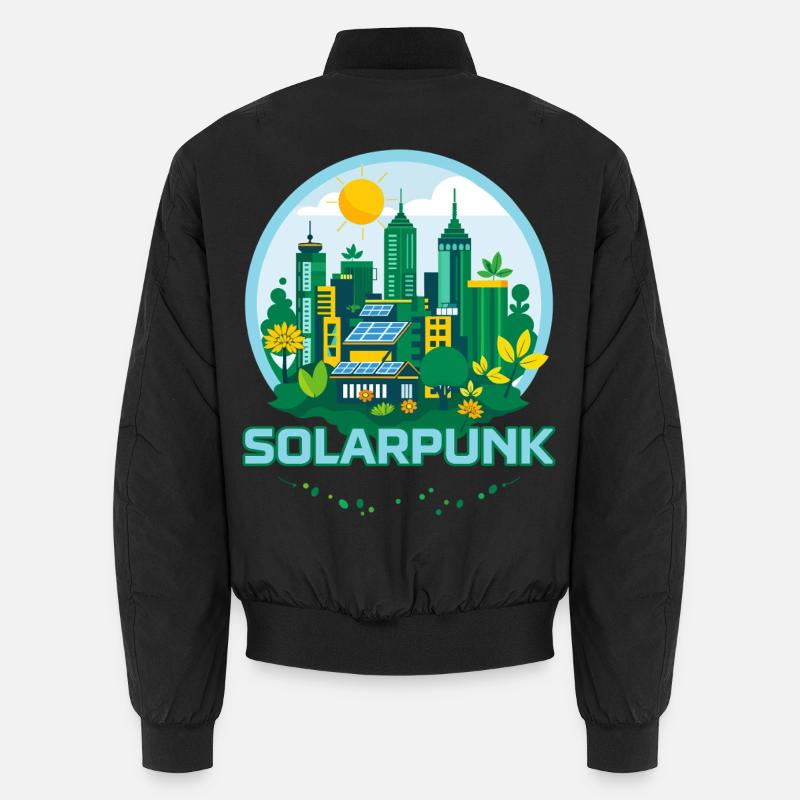 Solarpunk - Unisex Bomber Jacket - black
