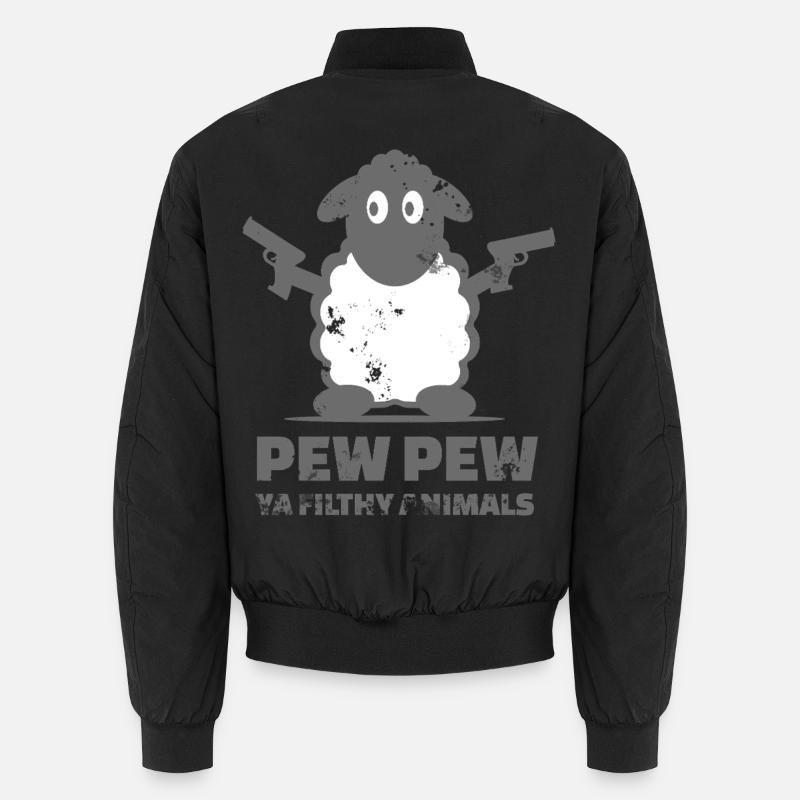 Sheep with guns Unisex Bomber Jacket
