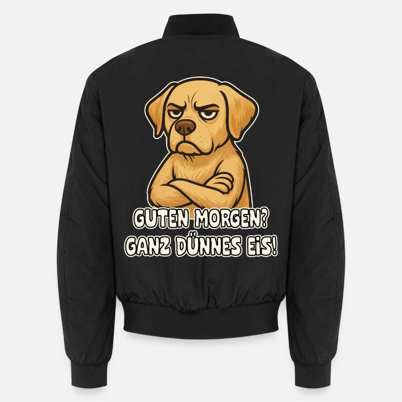 Sarkastischer Hund Labrador - Unisex Bomberjacke - Schwarz