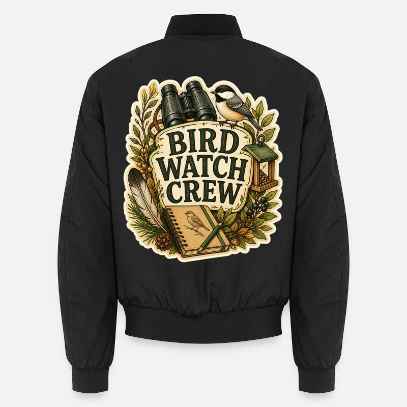 BIRD WATCH CREW Wolken Unisex Bomberjacke