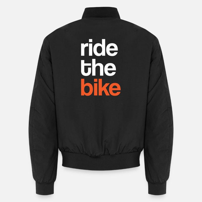 Faire du vélo - Bomber unisexe - noir