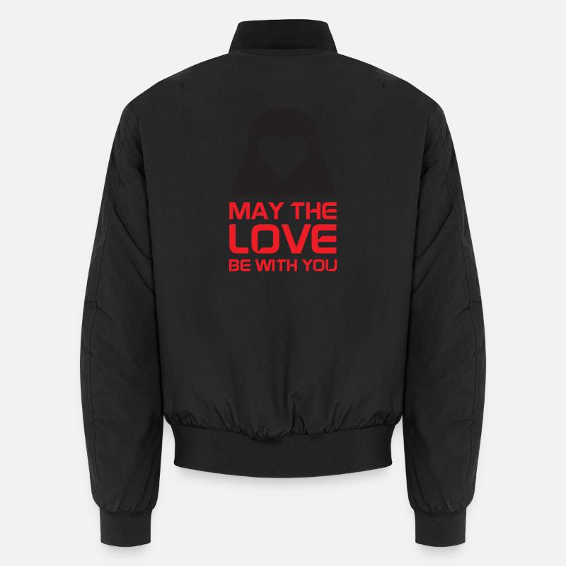 Möge die Liebe mit dir sein - Unisex Bomberjacke - Schwarz