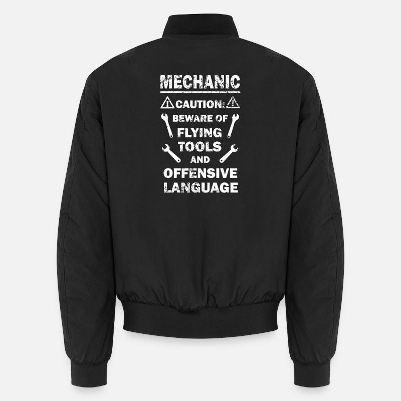 mechanic - Unisex Bomber Jacket - black