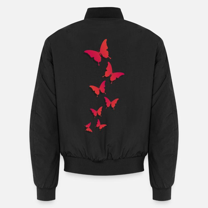 Fliegende Schmetterlinge - fliegende Schmetterlinge Unisex Bomberjacke
