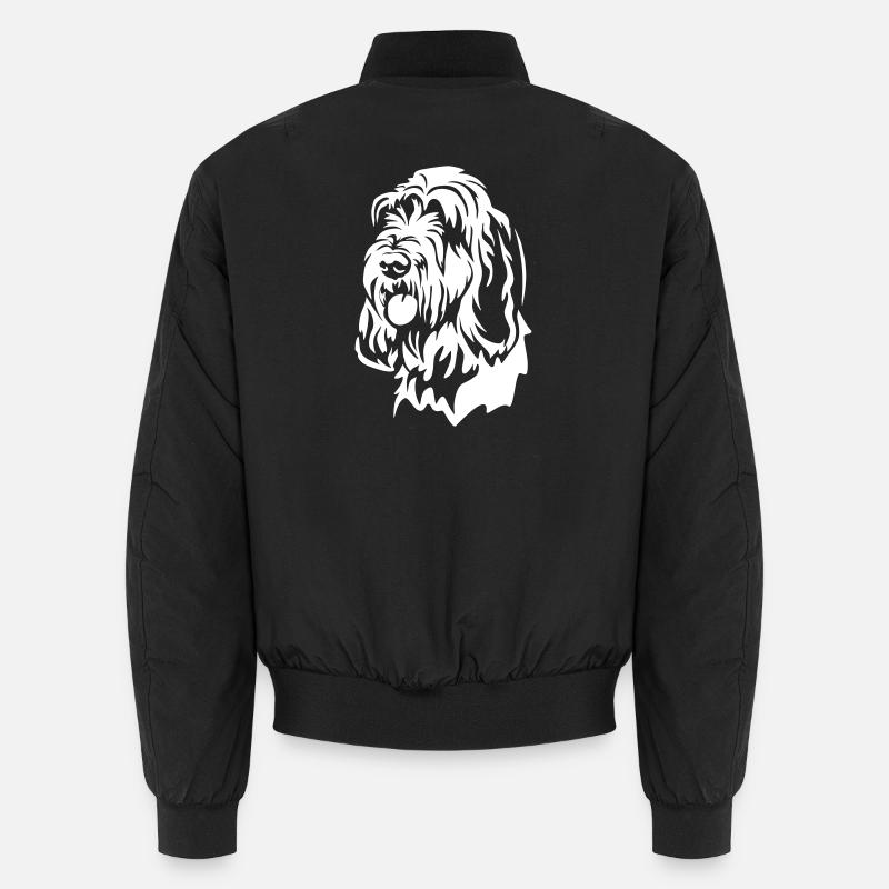 Spinone Italiano Kopf "Black Edition" Unisex Bomberjacke