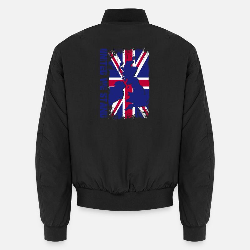 Union Jack Map Splash Unisex Bomber Jacket