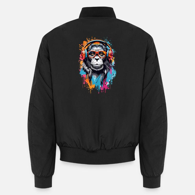 Coole Affe - Unisex Bomberjacke - Schwarz