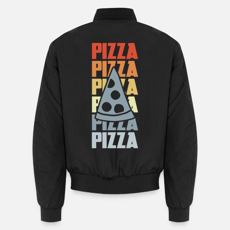 Retro Pizza Unisex Bomberjacke
