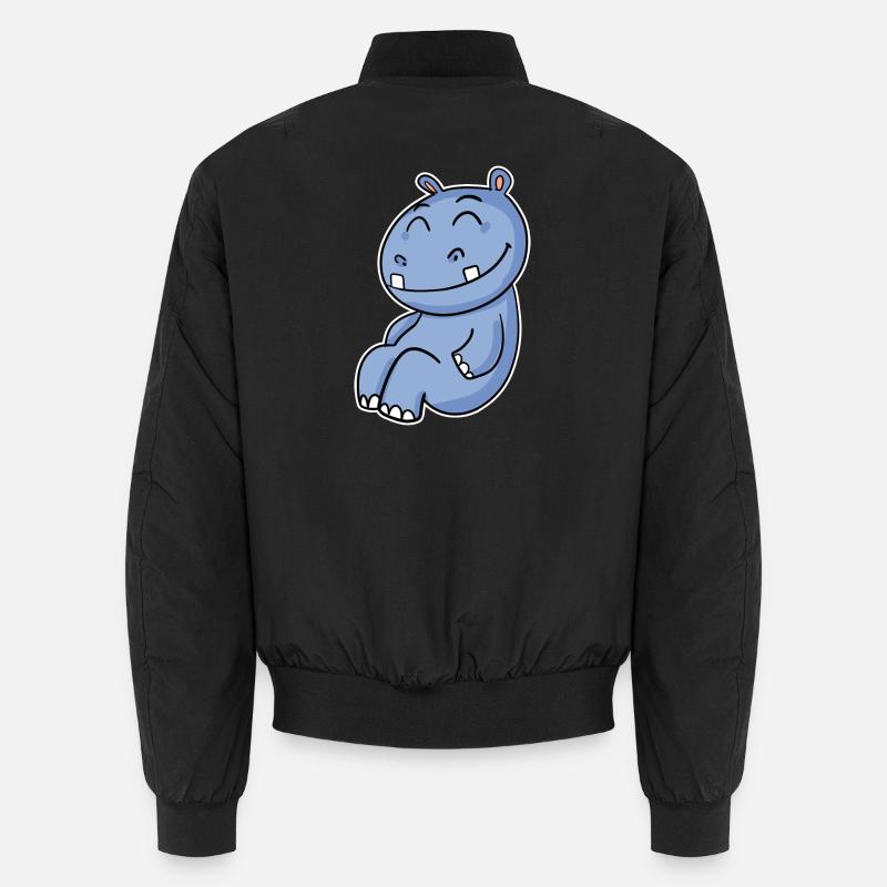 Hippopotame Hippopotame - Bomber unisexe - noir