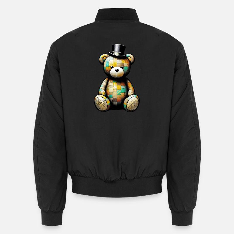 Teddybär Teddybär Zylinder Unisex Bomberjacke