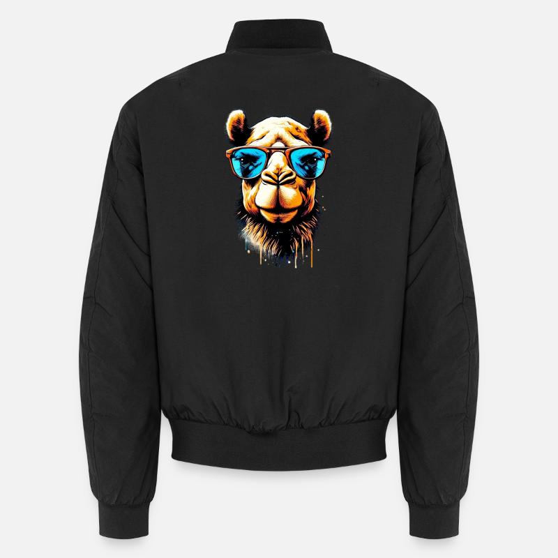 Camel avec lunettes de soleil Bomber unisexe