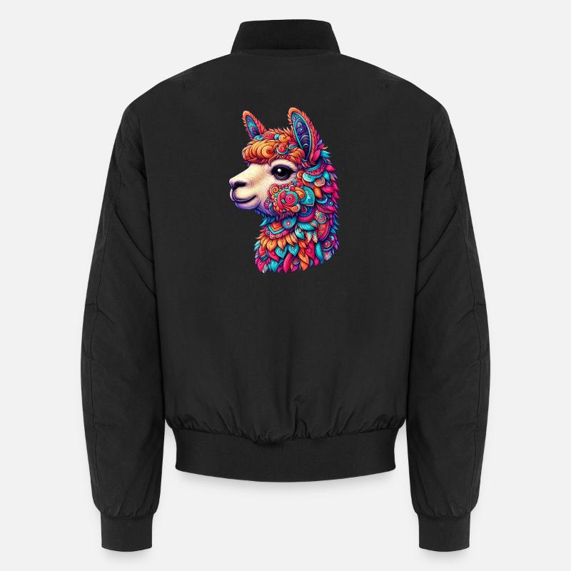 Alpaca - Unisex Bomber Jacket - black