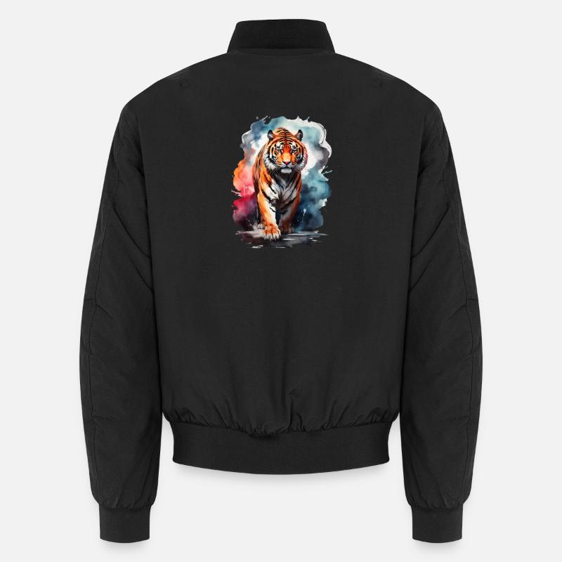 du tigre - Bomber unisexe - noir