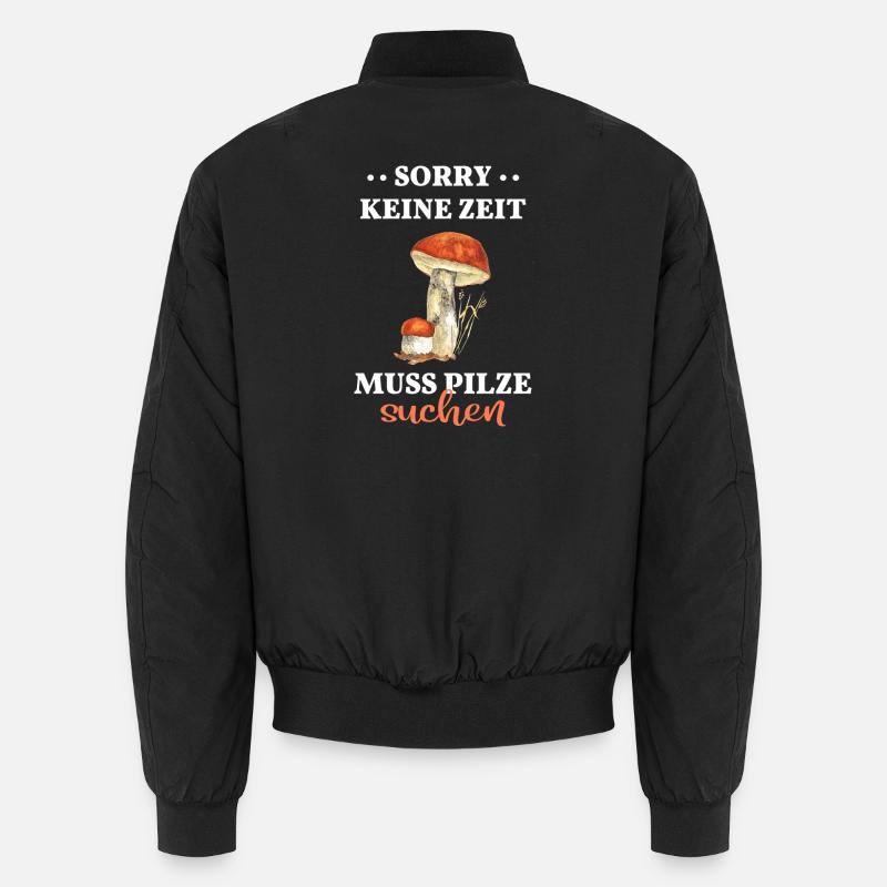 Cueilleur de champignons champignons champignons recherche ramasser forêt Bomber unisexe
