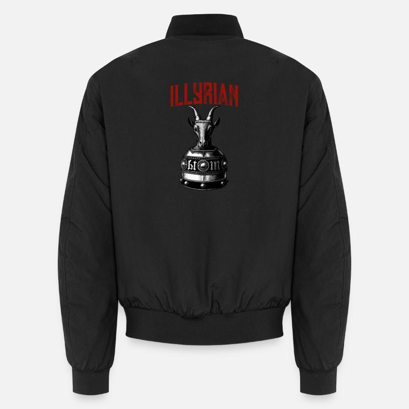 Illyrischer Erbehelm von Skanderbeg Unisex Bomberjacke